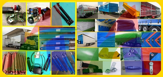 Bulk Light Cargo Transport Van Semi Curtain Side Trailer