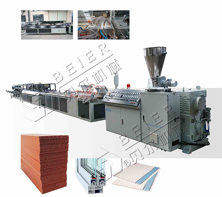 PVC Wood Plastic WPC Profile Extruder Production Extrusion Machine