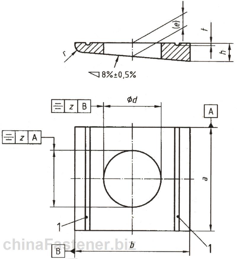 Stainless Steel DIN434 Square Taper Washers