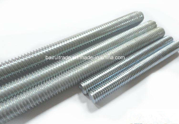 Threaded Bolt Threaded Rod Carbon Steel Zinc Plated for Export