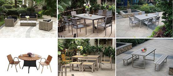Non Fade, WPC New Technology, PS Outdoor Patio Garden Furniture