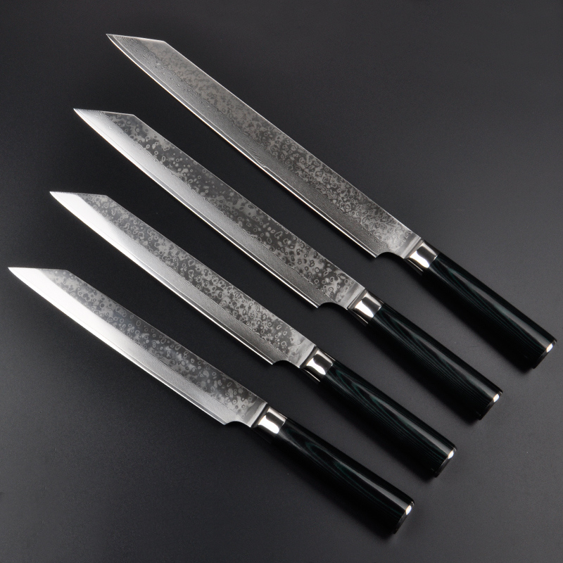 9.5 Inch Professional Damascus-Handcrafted Blade Vg10 Handmade Japanese Kitchen Knife Sashimi Kitchenware