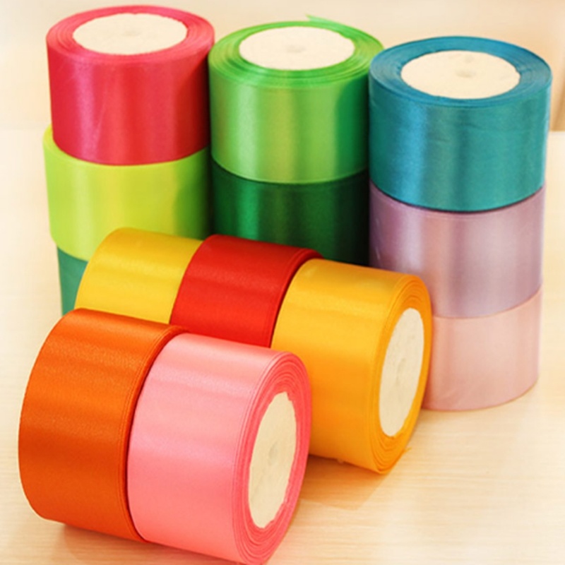 Most Popular Custom Colored 100% Pure Polyester Satin Silk Ribbon