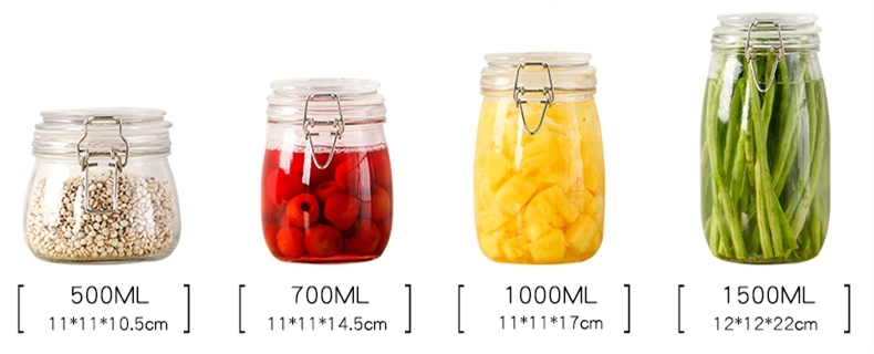 Glass Storage Canister Jar for Kitchen