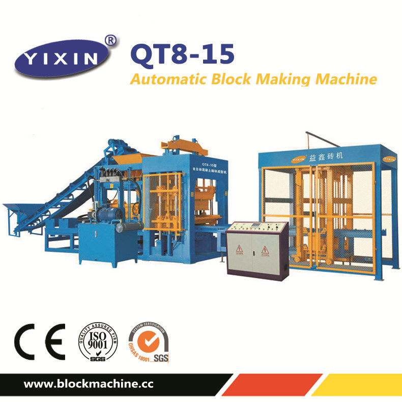 China Qt8-15 Solid Brick Making Machine Working in Salalah Oman