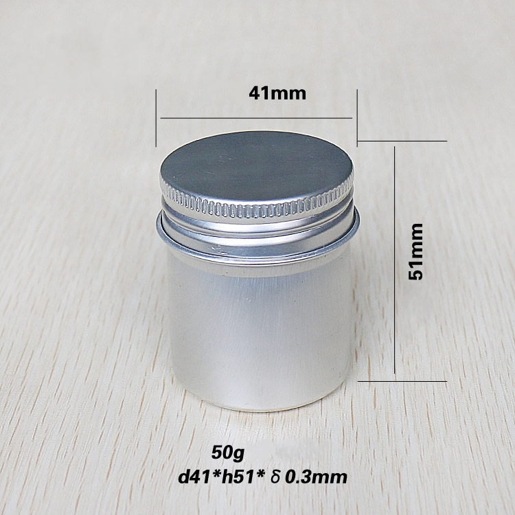 50g Slim Aluminum Screw Cans Tin Canisters