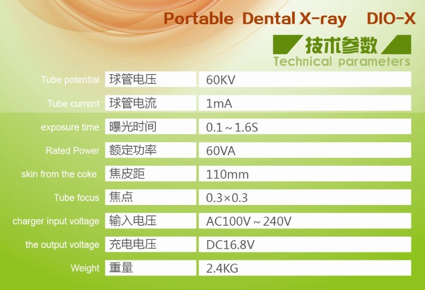 Korean Portable X-ray Unit Dio-X (dizhite Brand)