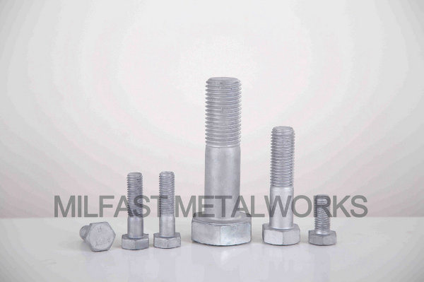 Structural Heavy Hexagonal Head Steel Bolts ASTM A325 Hot DIP Galvanized