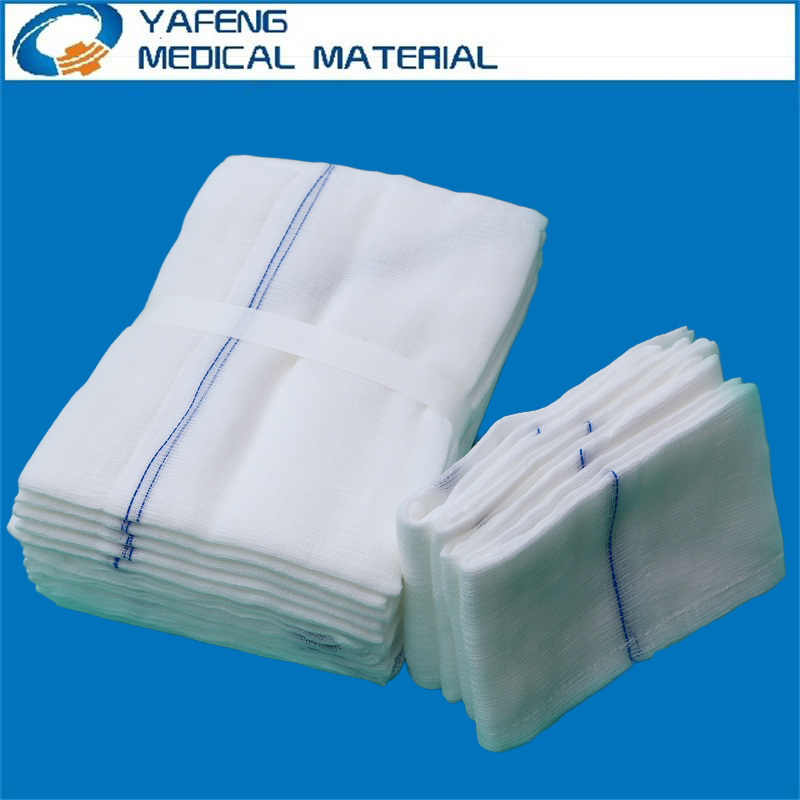Non Washed Absorbent Lap Sponge with Blue Loop and X-ray