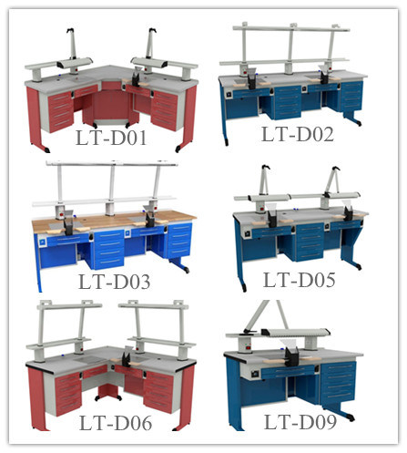 Ce Dental Clinic Laboratory furniture Technical Work Table Cabinet