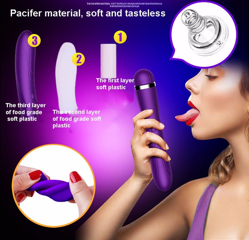 Heating Sex Toys for Women Dual Vibrator Magic Wand Massager G-Spot Clitoris Stimulator
