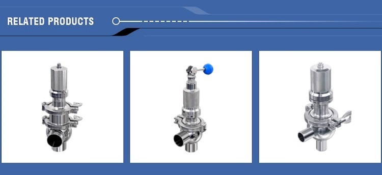 Ss 316L Sanitary Welding Manual Quick-Release Safety Valve