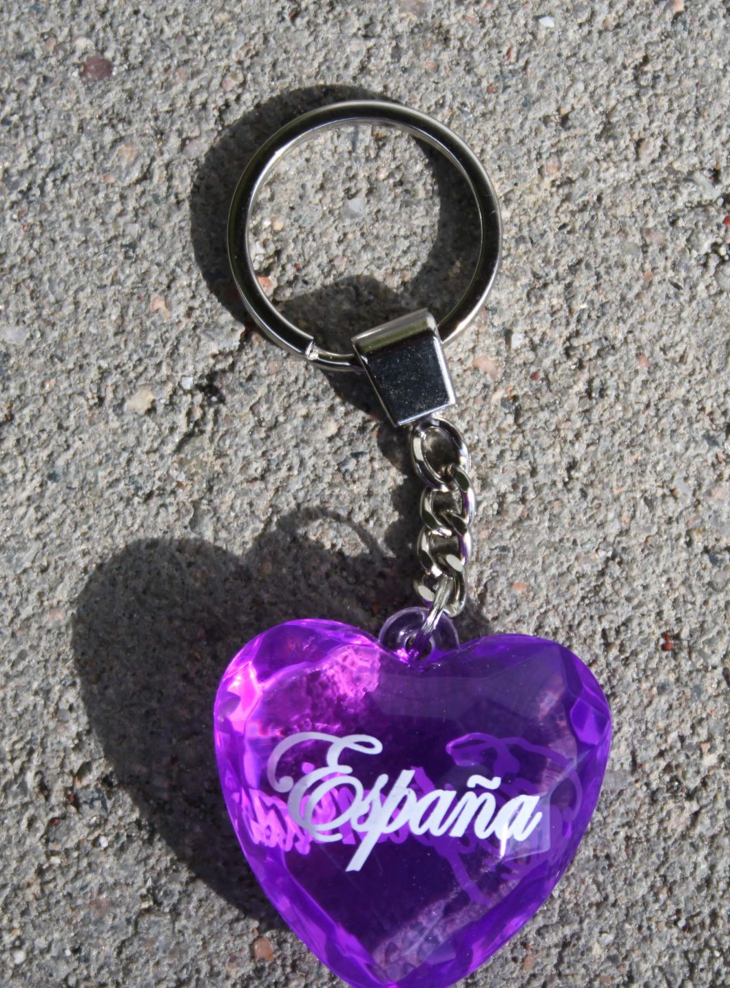 Heart Shape Acrylic Key Chain Love Shape Key Chain