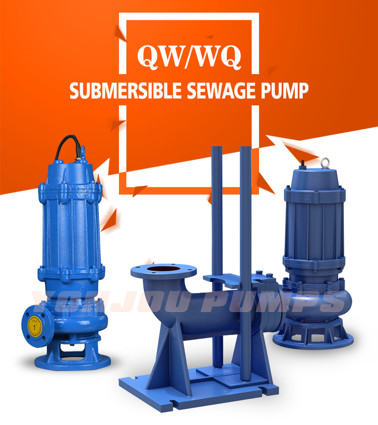 Qw Electric Sewage Centrifugal 6 Inch Submersible Pump