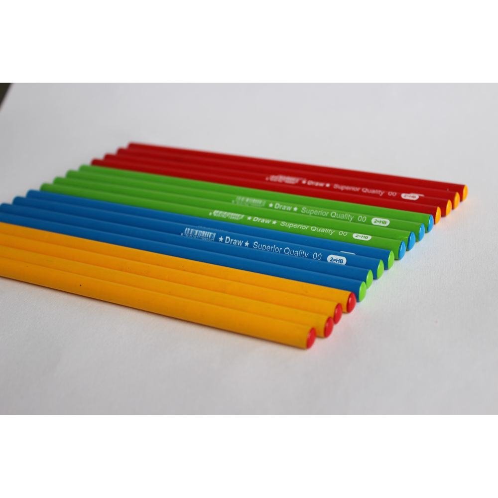 High Quality Hb Pencils Stationery with Colorful Body, School Stationery