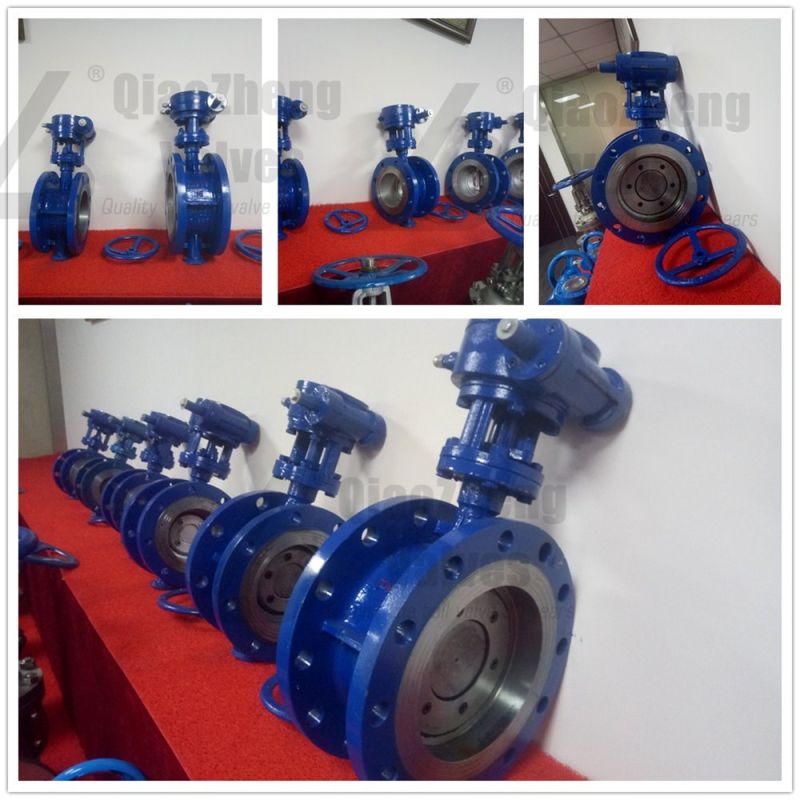 Pneumatic Flanged Metal Seal Seated Triple Offset Three-Eccentric Butterfly Valve D643hyf