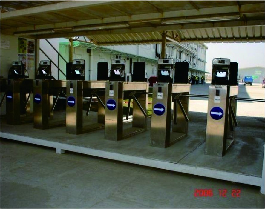 Stainless Tripod Turnstile Baffle Gate for Access Control System