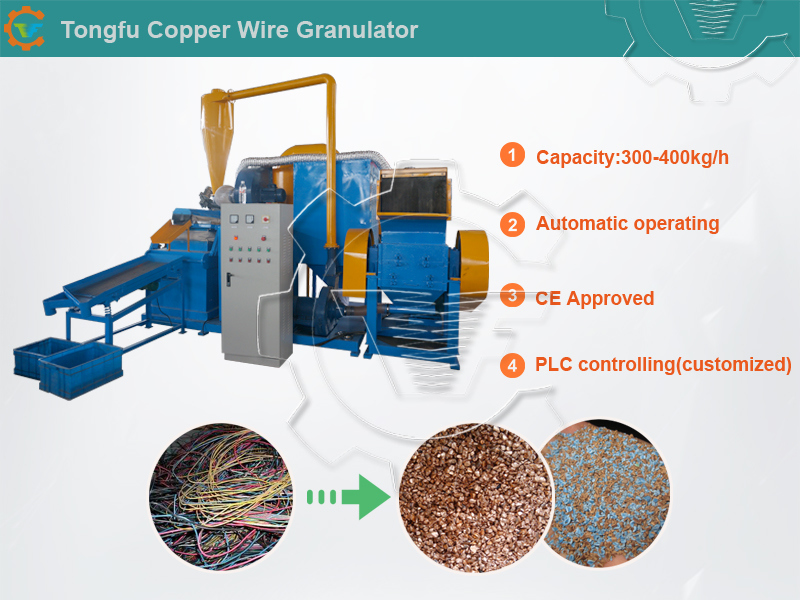 2018 New Designing Copper Cable Granulator Machine for Sale