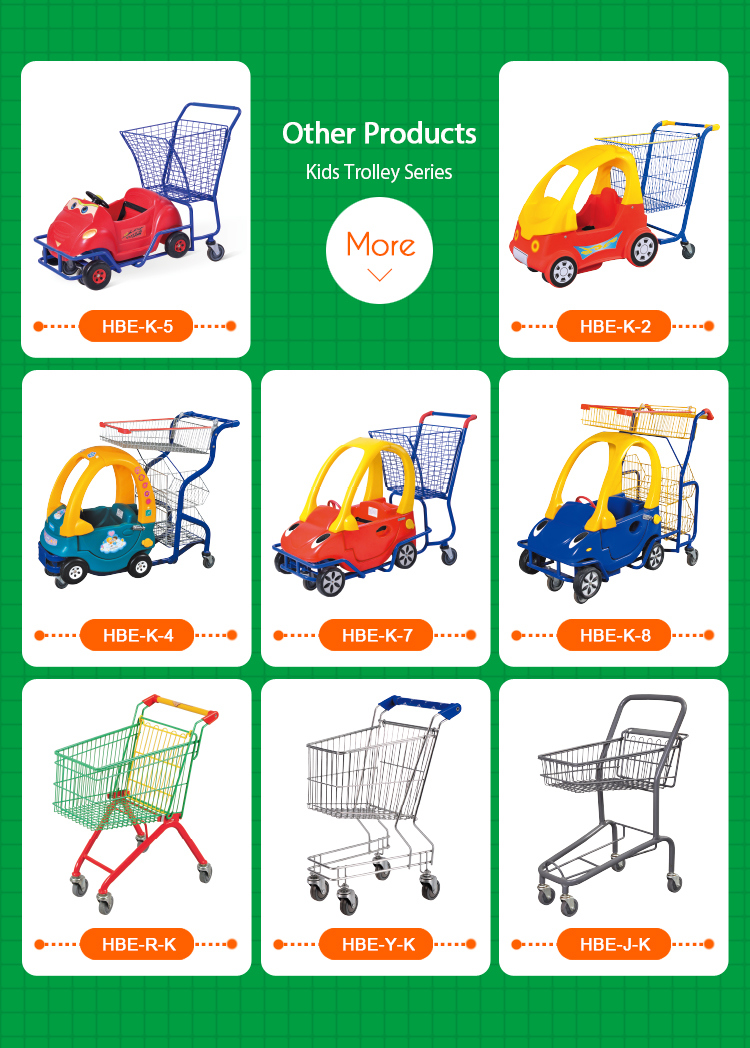 Kids Supermarket Trolley Kiddie Mobile Cart