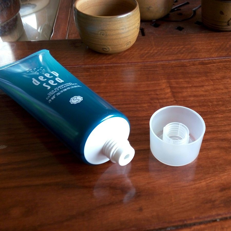 80g Facial Cleanser Degrading Color Plastic Tube Packaging