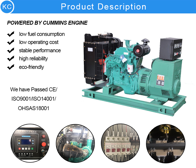 200kw Silent Electric Diesel Soundproof Generator Power with Cummins Engine