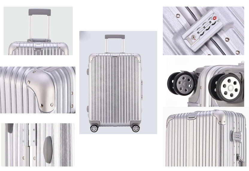 OEM High Quality Aluminum Frame TrolleyÂ  Luggage Bag Travelcases
