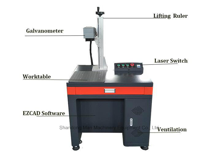 Raycus 20W Desktop Laser Marking Machine for Hardware Stainless Steel