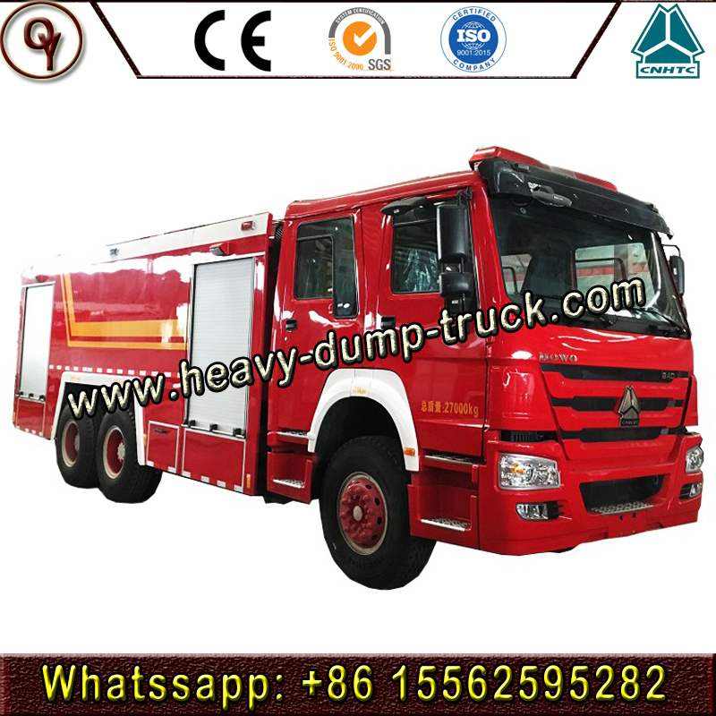 Sinotruk HOWO 6*4 Foam Fire Fighting Truck with 12000L Water Tank and 2000L Foam Tank