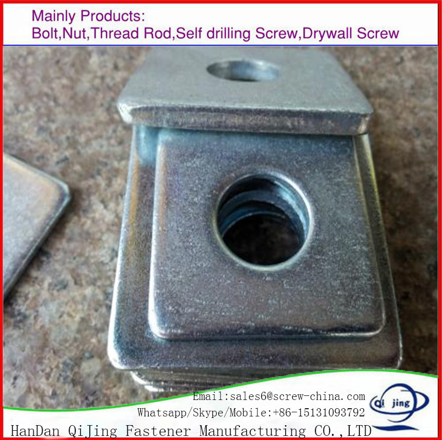 Hot DIP Galvanised Flat Square Washer DIN 346