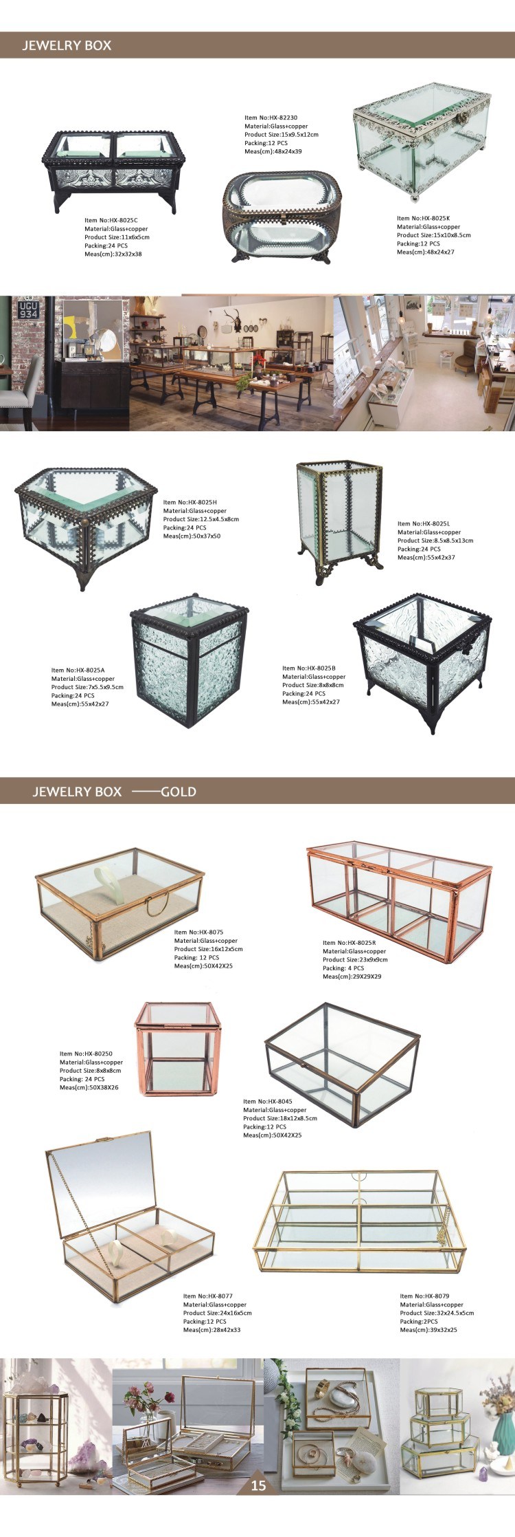 Indoor and Outdoor Glass Jewelry Box From China Supplier