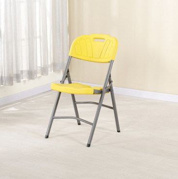 Competitive Price White Garden Dining Plastic Chair with Metal Legs