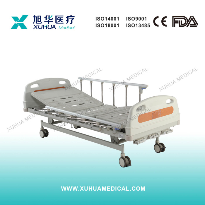 Cheap 3 Crank Manual Hospital Patient Sick Bed