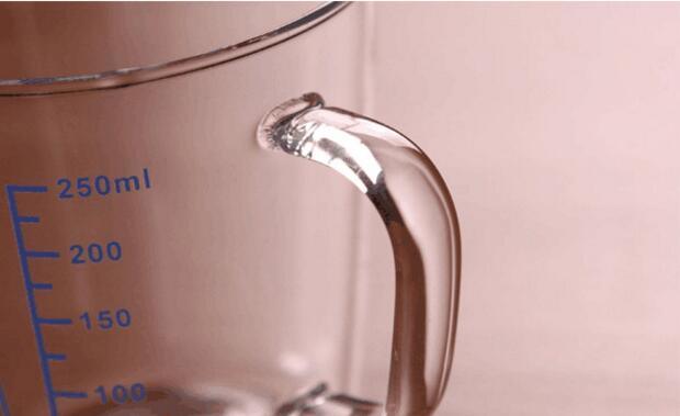 250ml 8oz Double Wall Glass Office Coffee Cup with Handle