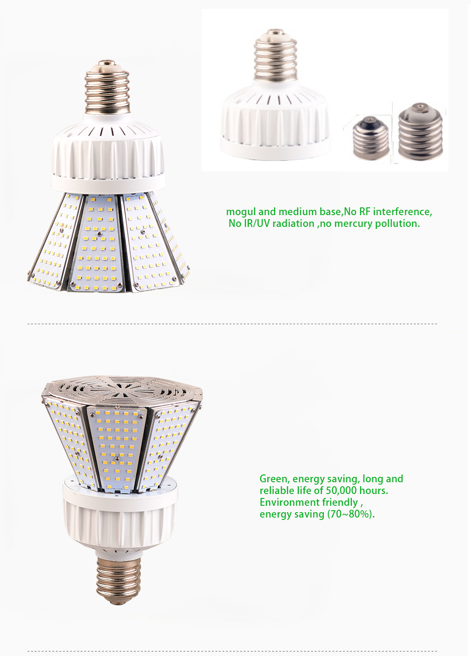 15 Watt Post Top LED Corn Bulb with Warm White