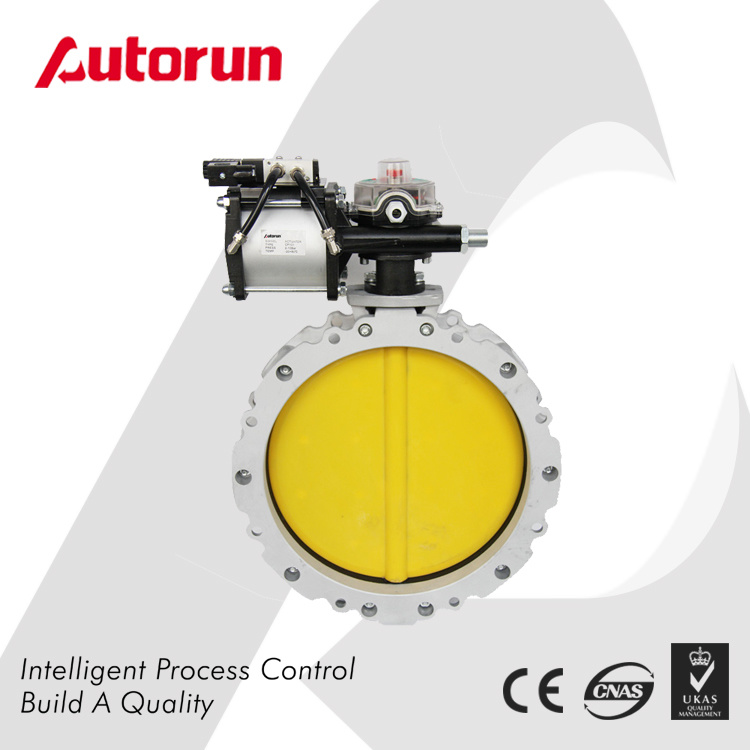 Cement/Powder Butterfly Valve with Pneumatic Actuator