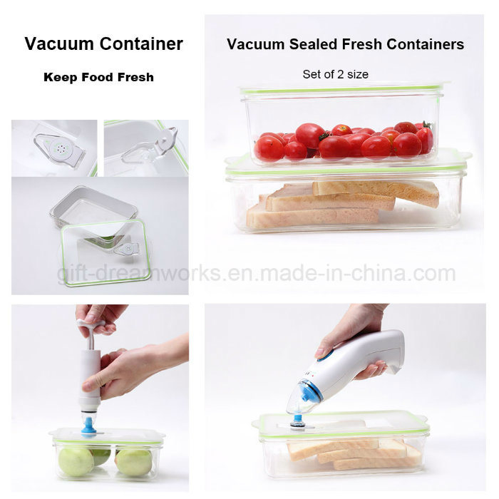 Rectangular Vacuum Container, Vacuum Sealed Fresh Containers