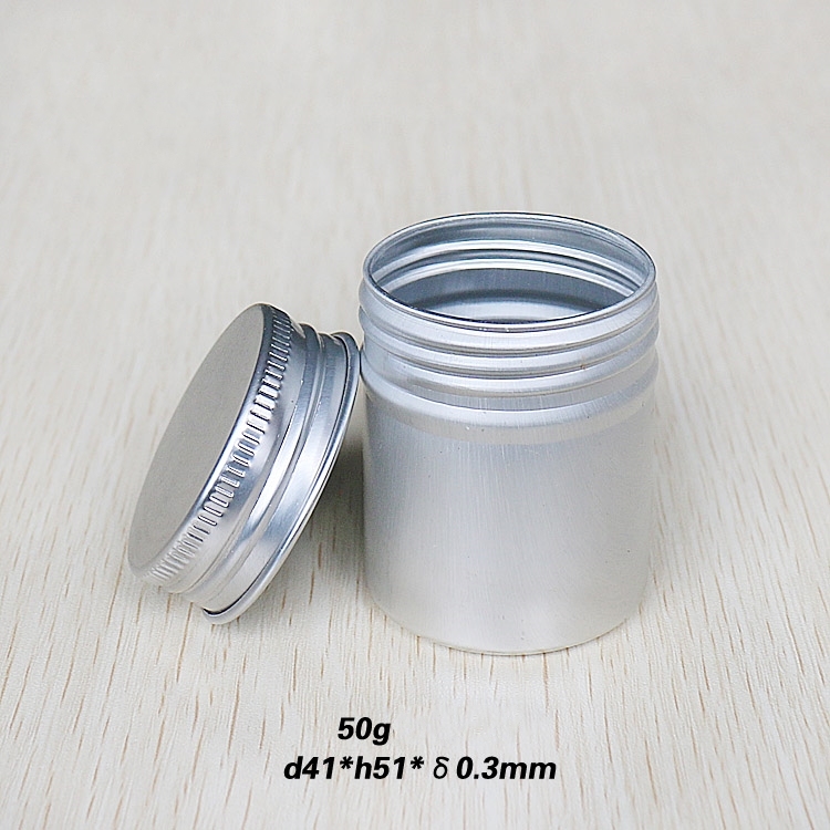 50g Slim Aluminum Screw Cans Tin Canisters