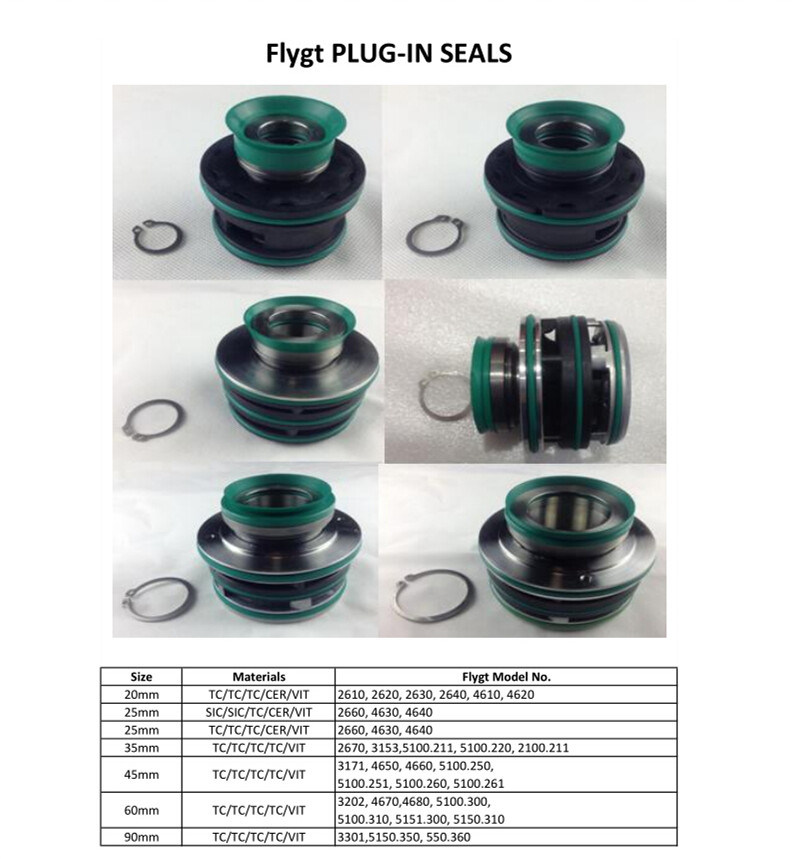 Mechanical Seal for Flygt Pumps 20mm-90mm