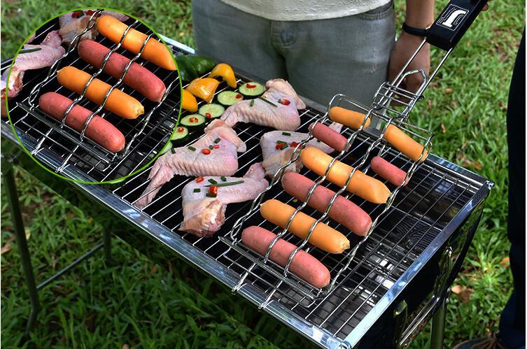 Hot Dog Grill Net with Special Front Fork Designed