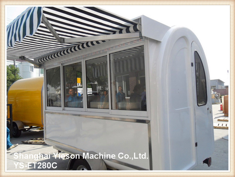 Ys-FT280c Strong Steel Mobile Food Truck Tuk Tuk for Sale