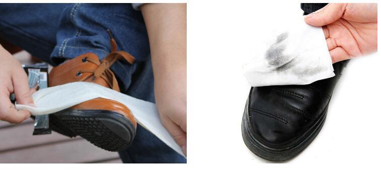 Disposable Sneaker Polish Shoe Leather Cleaning Wipes Shoe Wipes