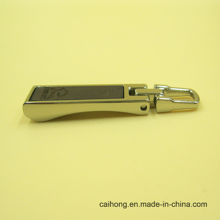 Custom Logo Rack Nickel with Assembled Leather Alloy Puller