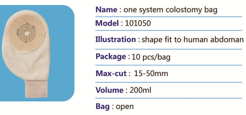 Medical Disposable One System Drainable Colostomy Bag (Open)