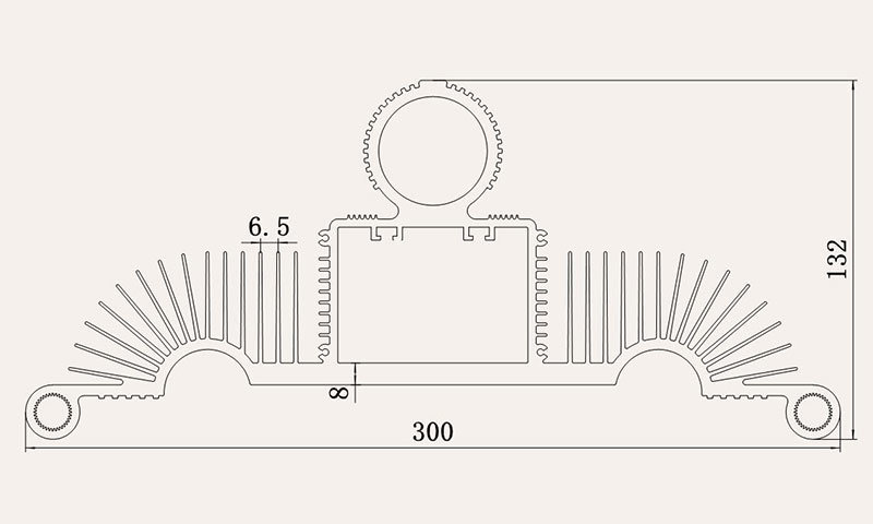 High Power Aluminum LED Heatsink