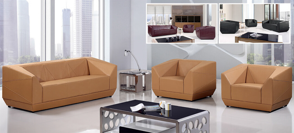 Modern Luxury Hotel Lobby Reception Room Office Leather Sofa