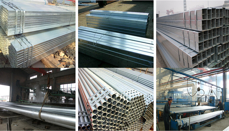 Square Hot Dipped Galvanized Steel Pipe for Steel Structure