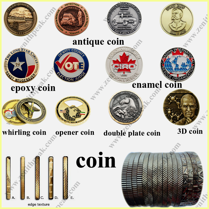 3D Person Head Challenge Coin