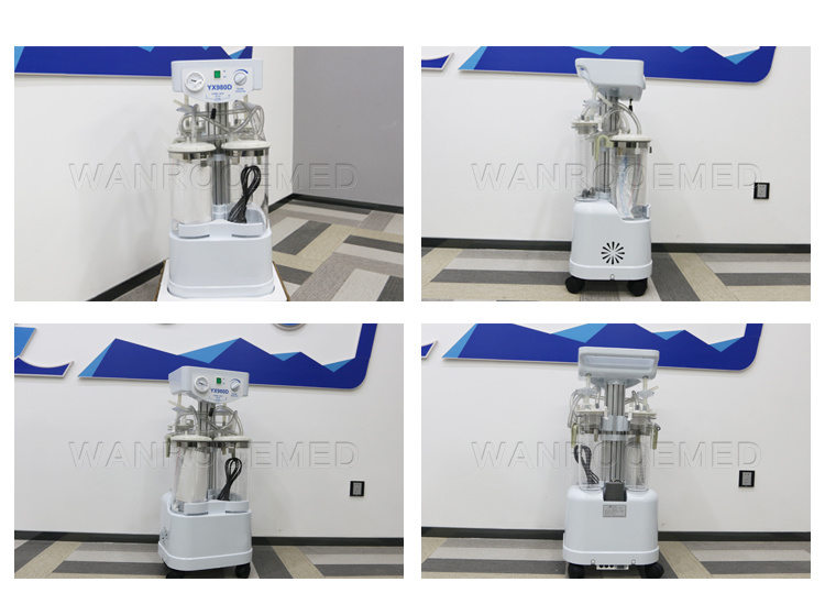 Yx980d Hospital Equipment Portable Medical Electric Surgical Suction Unit Machine