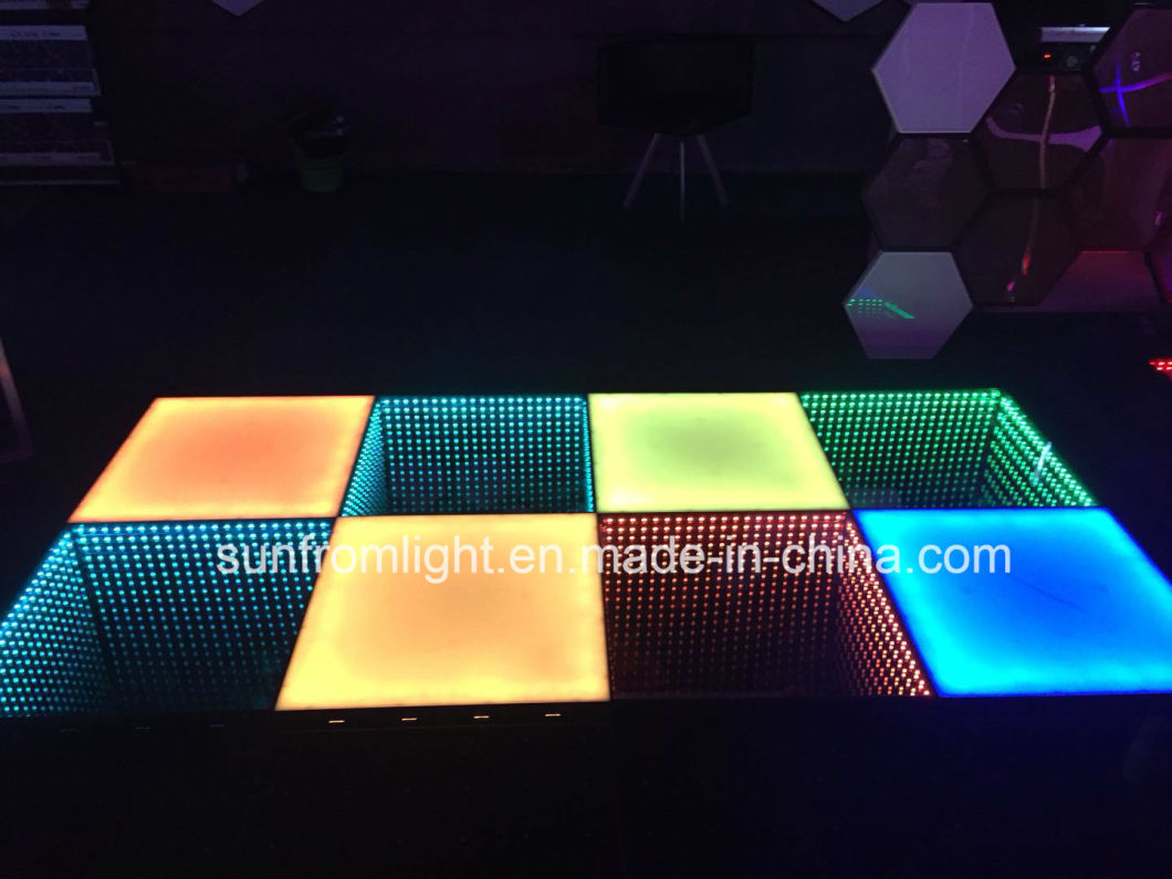 One Second to Install Disco Stage Event Lighting Wireless Magnetic DMX Control LED Dance Floor