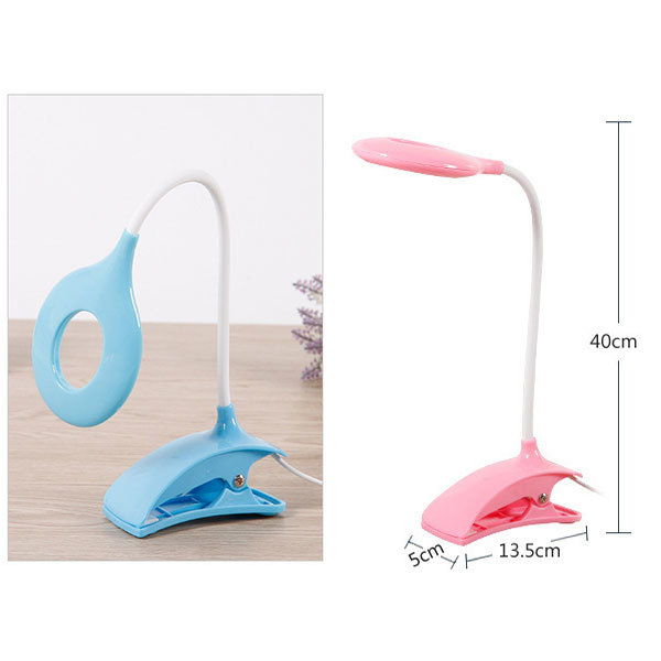 Colorful Reading Table Lamp with Clip &Portable LED USB Desk Lamp